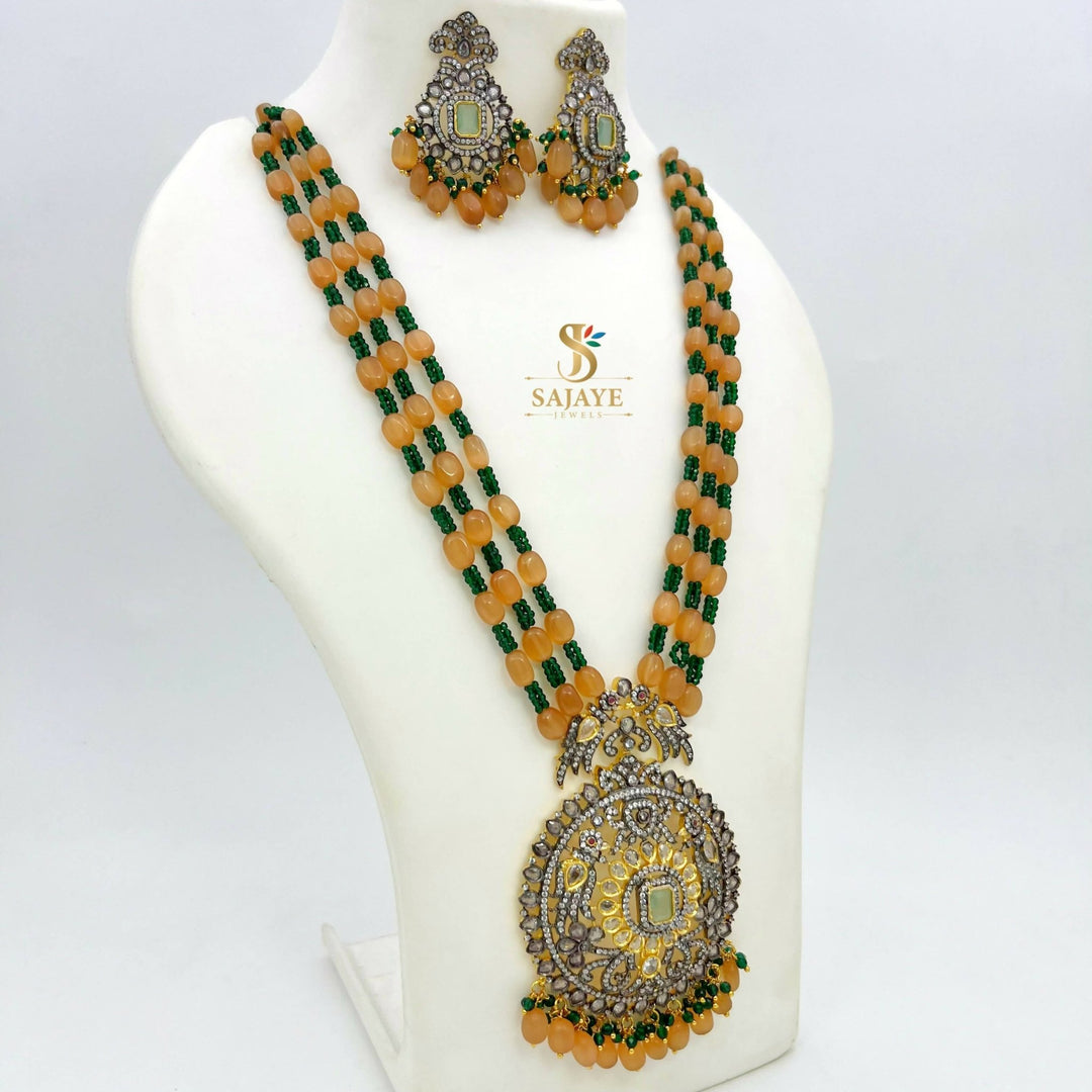 Ethnic Beads Victorian Necklace 1231213