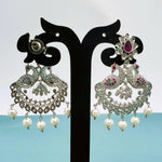 Load image into Gallery viewer, Peacock Chandbali Earrings 1230009 - Sajaye jewels