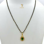 Load image into Gallery viewer, CZ Black Beads Pendant Mangalsutra 1231158