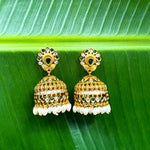 Load image into Gallery viewer, Matt Finish Jhumka Earrings 1230006 - Sajaye jewels
