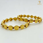Load image into Gallery viewer, CZ Lakshmi Coin Bangles 1231243