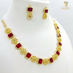 Load image into Gallery viewer, Ruby Necklace Set 1231116