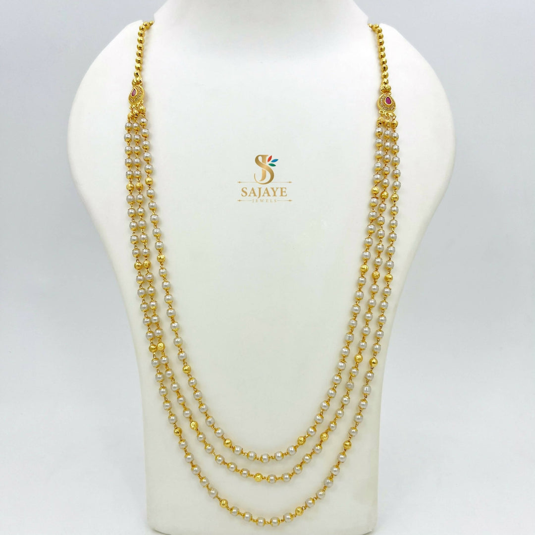 Elegant Pearls Layered Mala 1231205