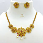 Load image into Gallery viewer, Traditional Flower Design Necklace 1231256
