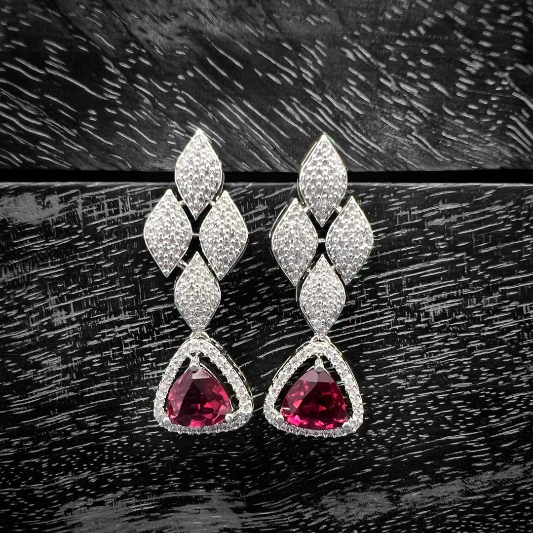 CZ Dangler Earrings 1230010 - Sajaye jewels