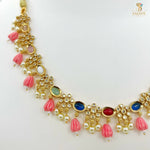 Load image into Gallery viewer, Tulip Beads Multi Colour Necklace 1231175