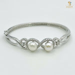 Load image into Gallery viewer, CZ Pearl Bracelet 1231236