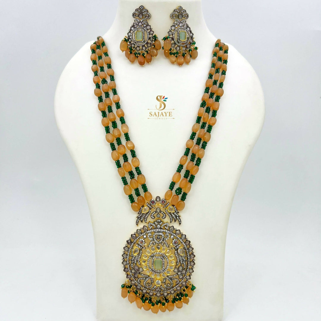Ethnic Beads Victorian Necklace 1231213