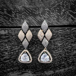 Load image into Gallery viewer, CZ Dangler Earrings 1230010 - Sajaye jewels
