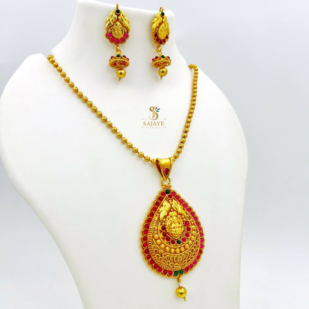 Traditional Lakshmi Pendant Chain 1231224