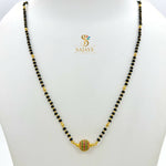 Load image into Gallery viewer, CZ Black Beads Mangalsutra 1231170