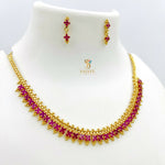 Load image into Gallery viewer, Fancy CZ Ruby Necklace 1231199