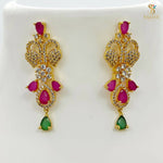 Load image into Gallery viewer, CZ Ruby Emerald Necklace 1231176