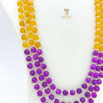 Load image into Gallery viewer, Purple &amp; Yellow Layered Beads Mala 1231211