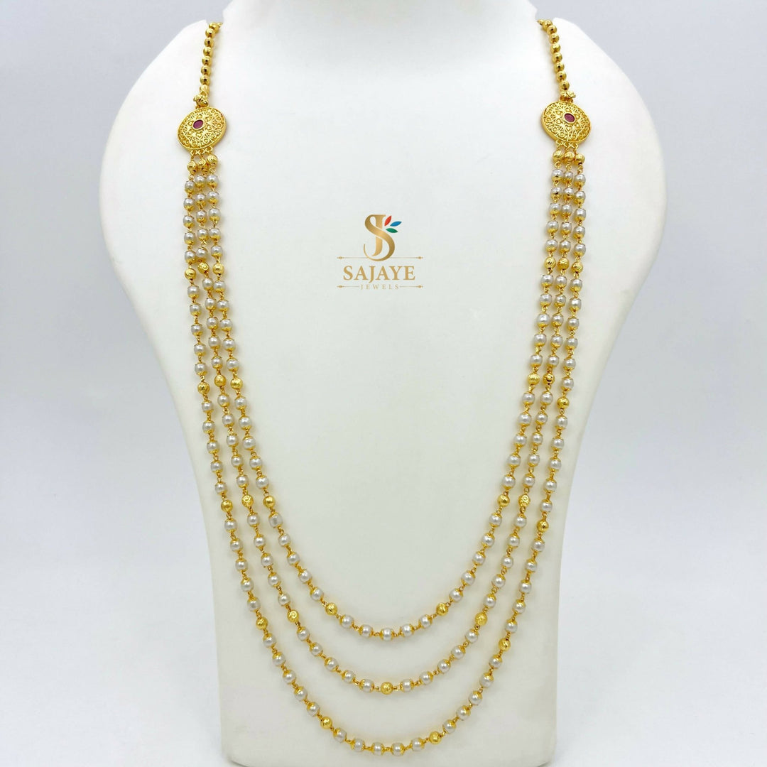 Elegant Pearls Layered Mala 1231205